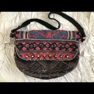 Free People embroidered crossbody purse
